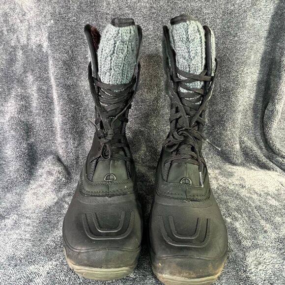 The North Face ThermoBall Insulated Winter Boots – Women’s 9.5 – Black/Grey - Picture 2 of 8